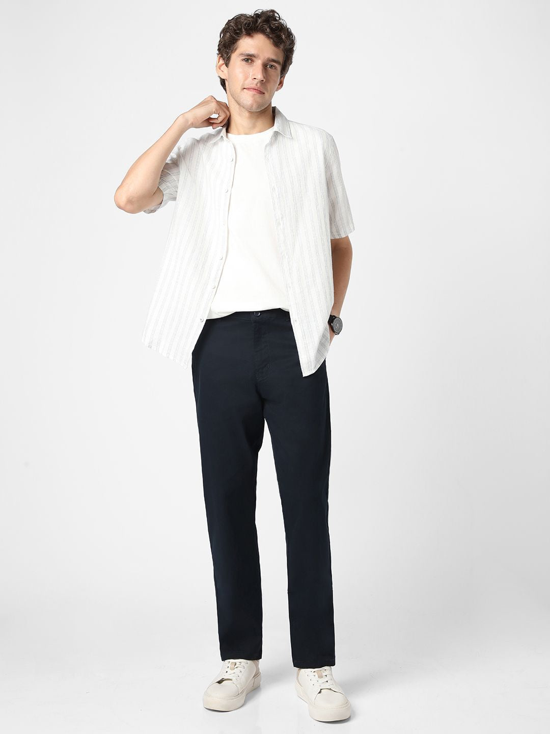 Urbano Fashion Men's  Cotton Regular Fit Casual Chinos Trousers