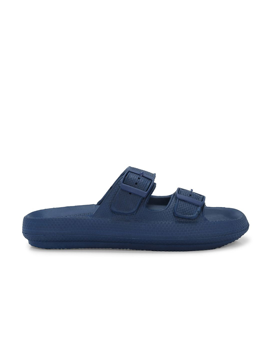 HRX by Hrithik Roshan Men Navy Blue Textured Sliders
