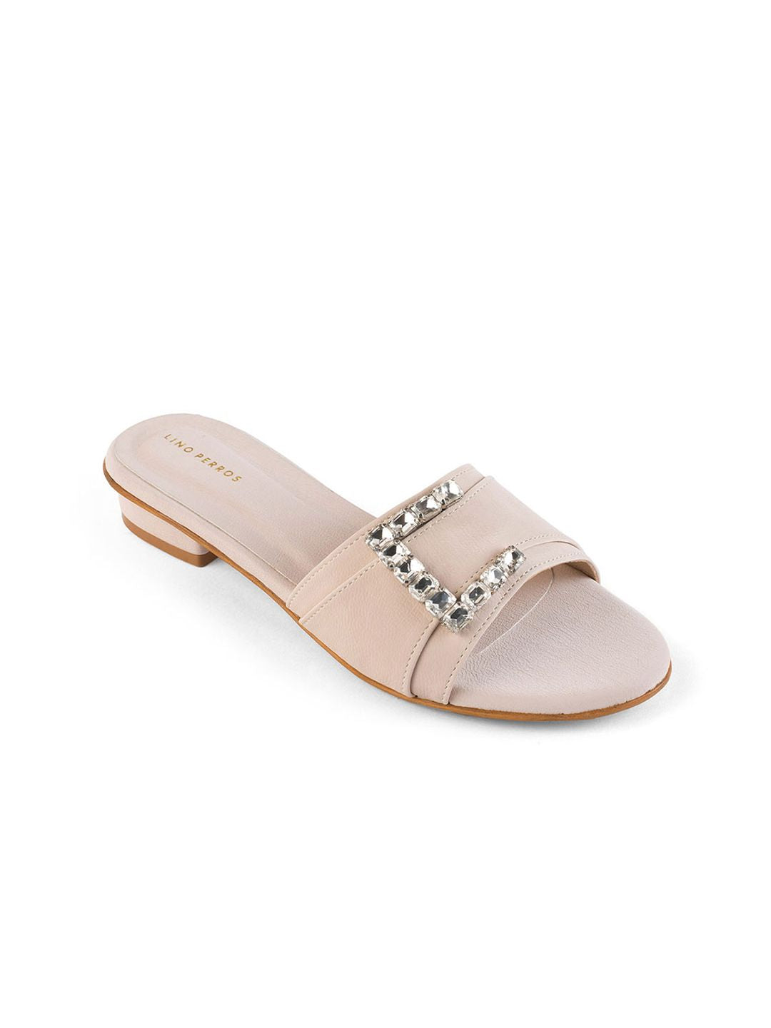 Lino Perros Women Embellished Open Toe Flats