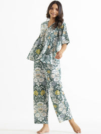 SANSKRUTIHOMES Printed Pure Cotton Night Suit