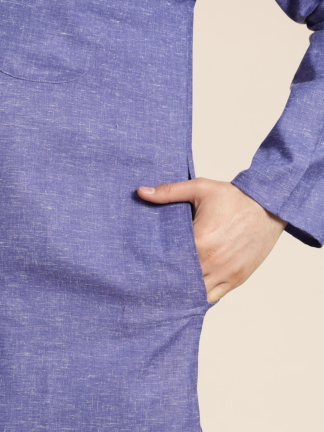 SOJANYA Kurta Collar Mandarin Solid