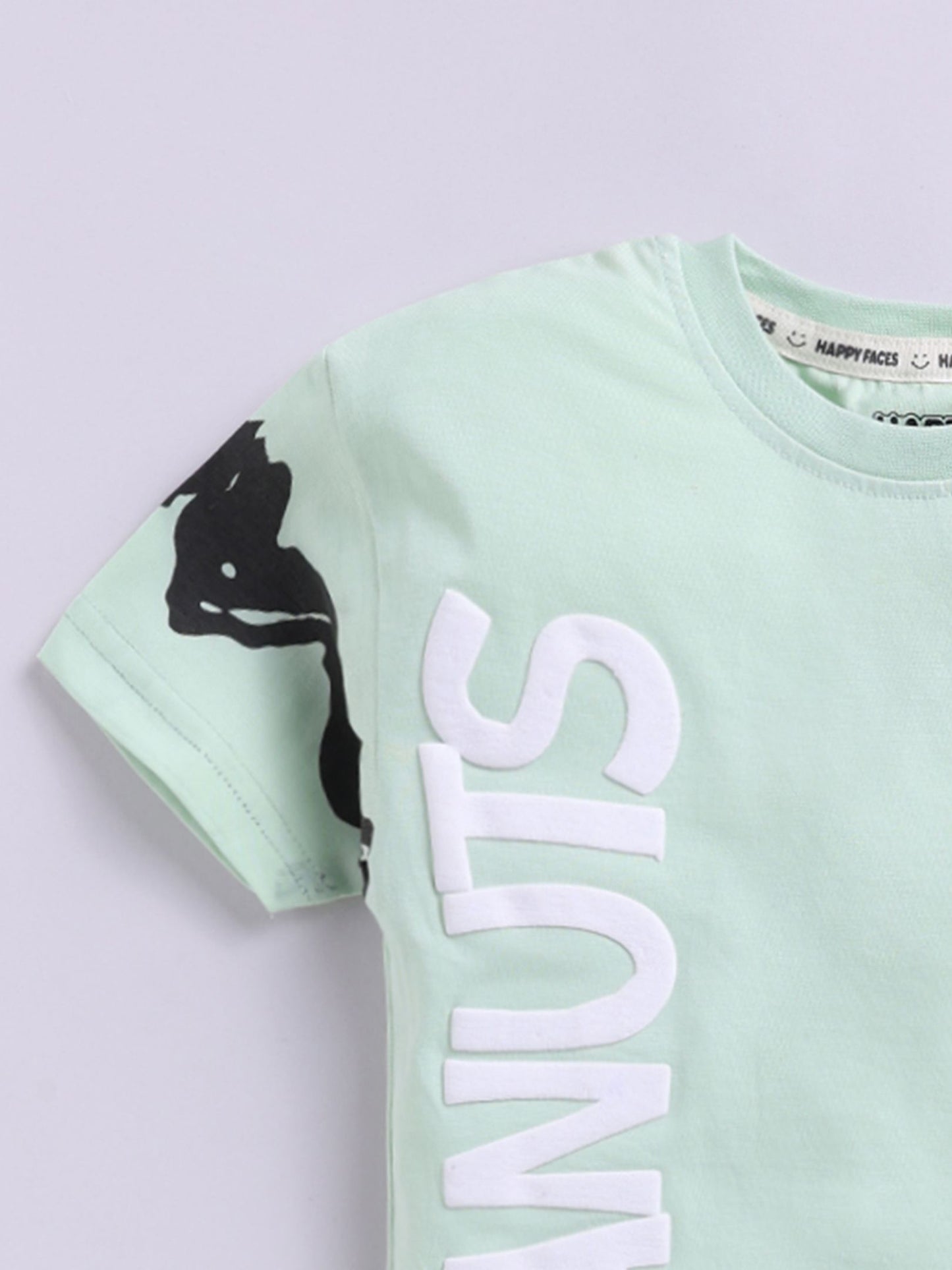 Happy Faces Boys Peanuts Printed Pure Cotton T-shirt