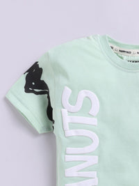 Happy Faces Boys Peanuts Printed Pure Cotton T-shirt