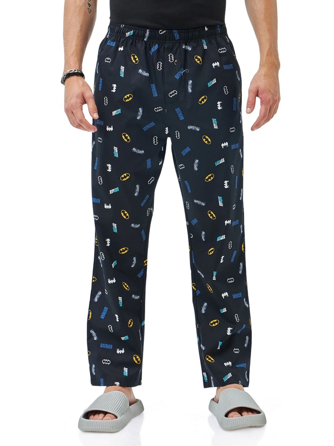 Bewakoof Men Printed Cotton Lounge Pants