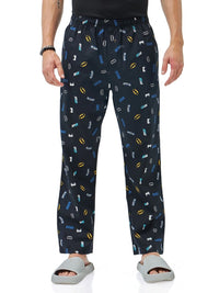Bewakoof Men Printed Cotton Lounge Pants