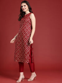 Anouk Women Ethnic Motifs Printed Regular Kurta with Trousers & With Dupatta