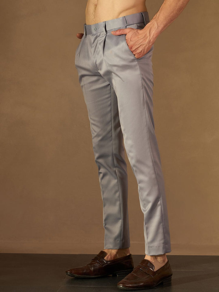 DENNISON Men Autofit Flexi Waist Tapered Fit Casual Trouser