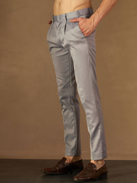 DENNISON Men Autofit Flexi Waist Tapered Fit Casual Trouser