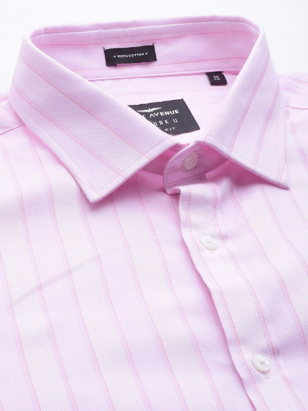 Park Avenue Men Pure Cotton Slim Fit Striped Formal Shirt