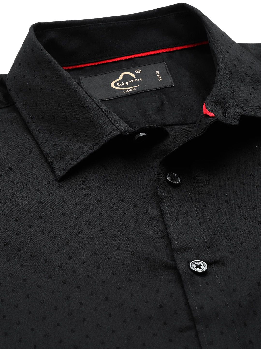 Being Human Slim Fit Pure Cotton Shirt