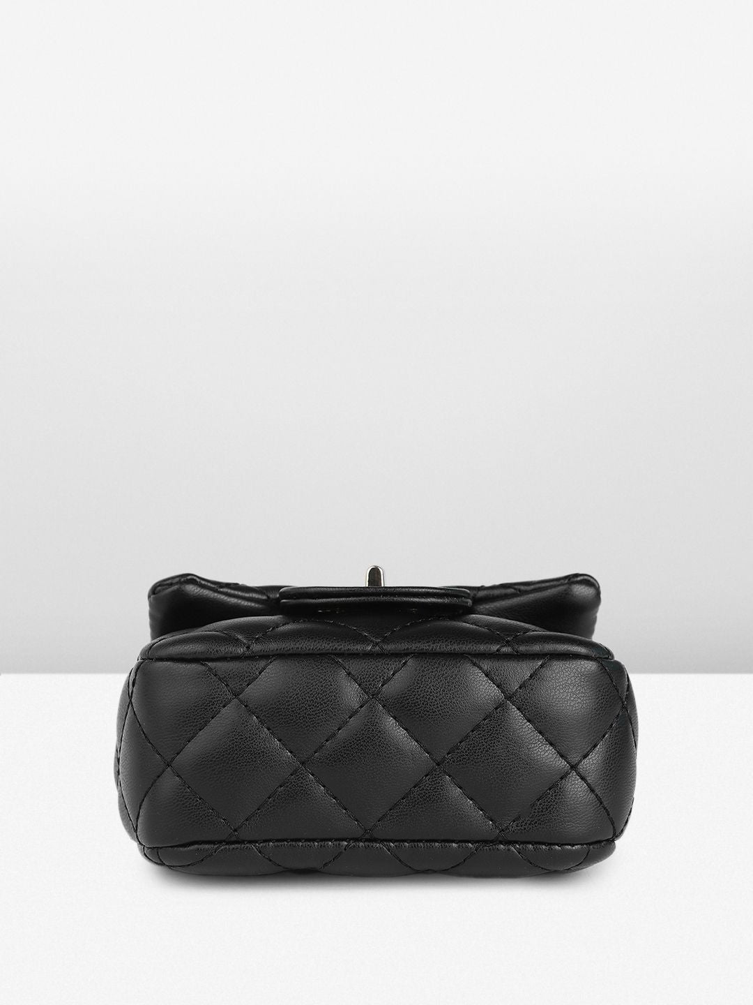 DressBerry Textured Miniature Shoulder Bag with Quilted