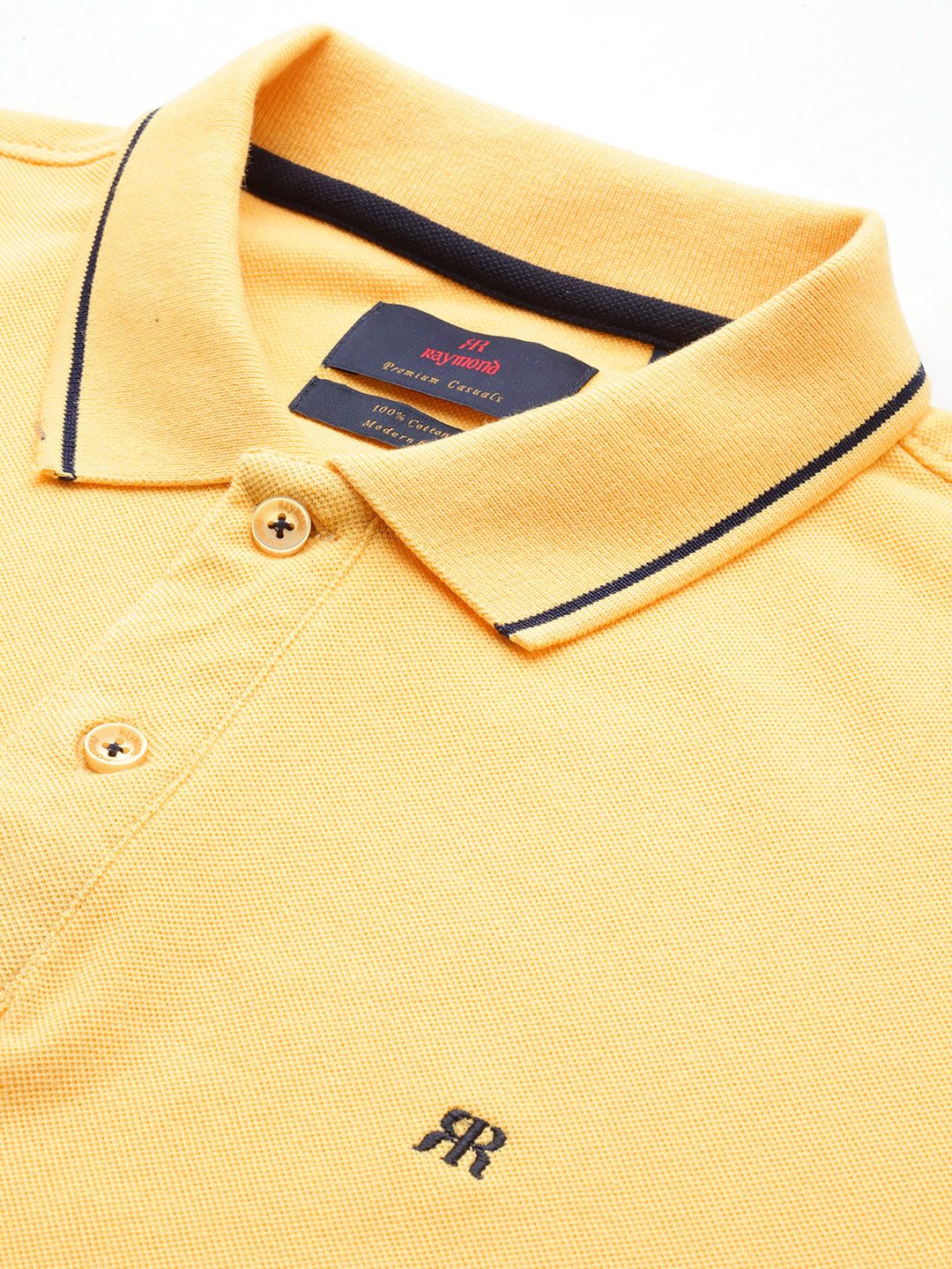 Raymond Men Polo Collar Pure Cotton T-shirt