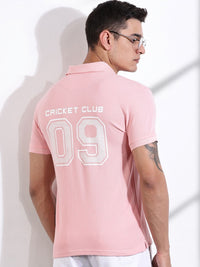 Thomas Scott Men Typography Printed Polo Collar Cotton T-shirt