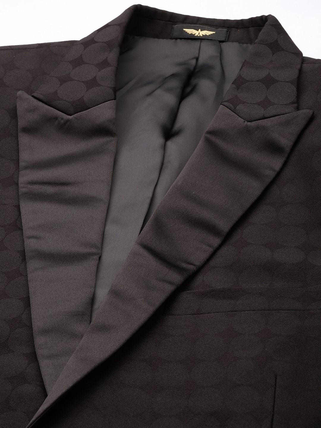 Park Avenue Self Design Single Breasted Super Slim Fit 2-Peice Party Suit