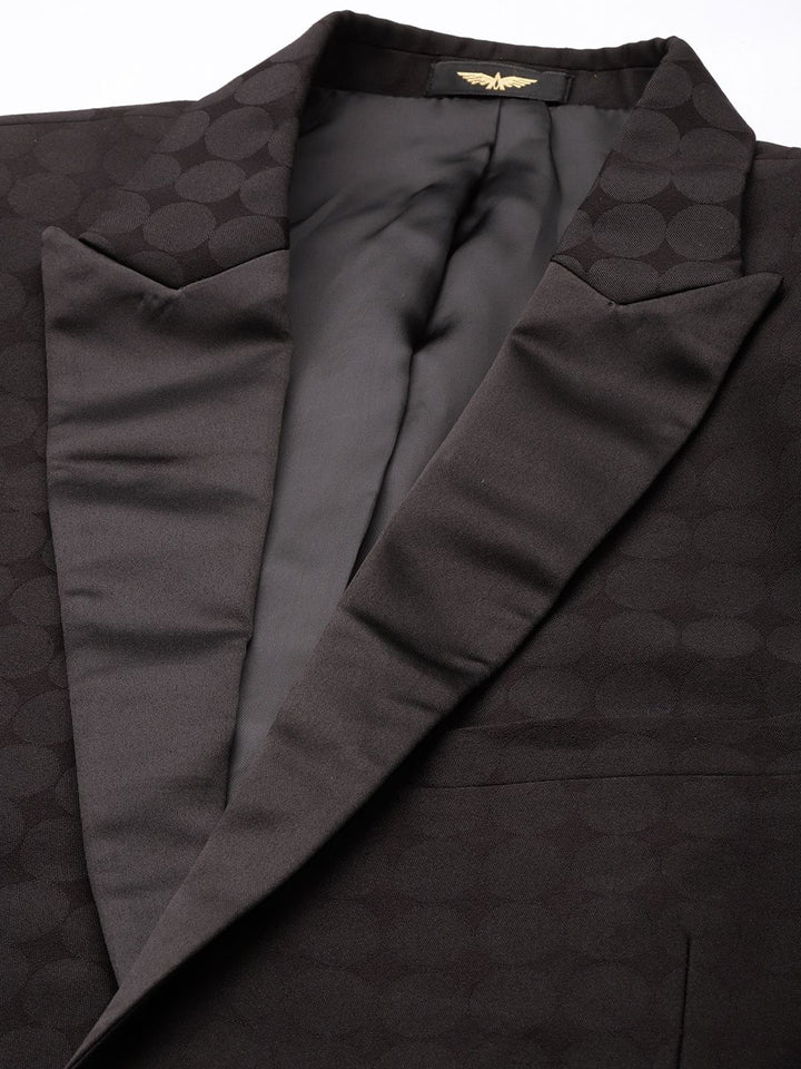 Park Avenue Self Design Single Breasted Super Slim Fit 2-Peice Party Suit