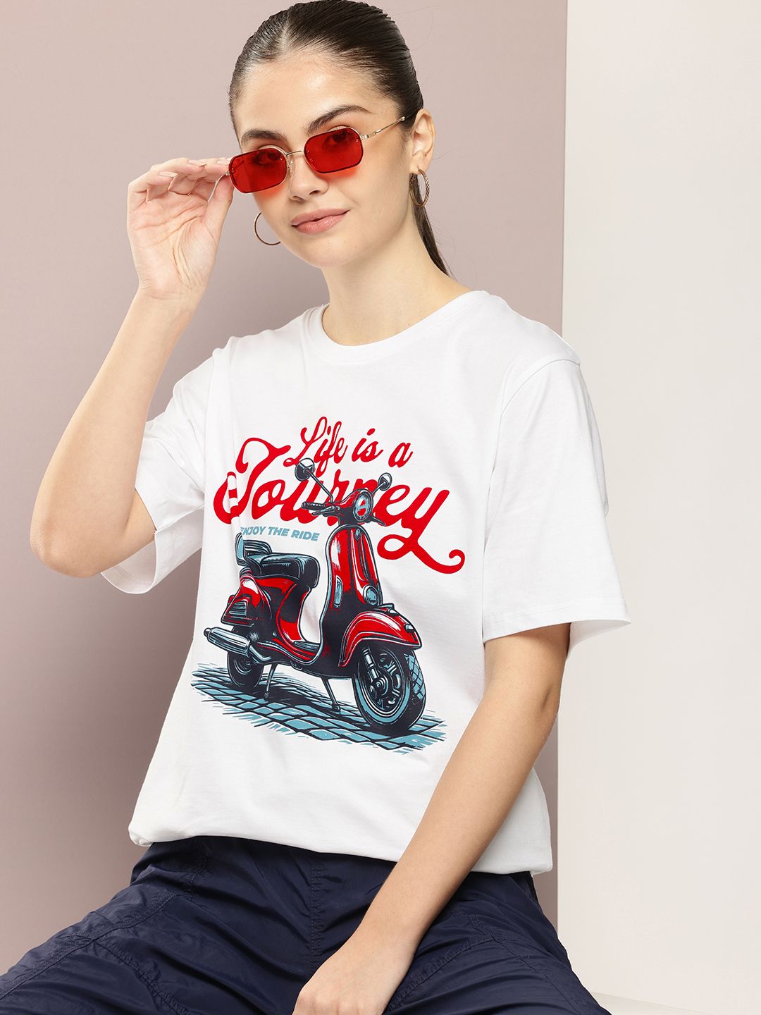 DILLINGER Women Graphic Printed Oversized T-shirt