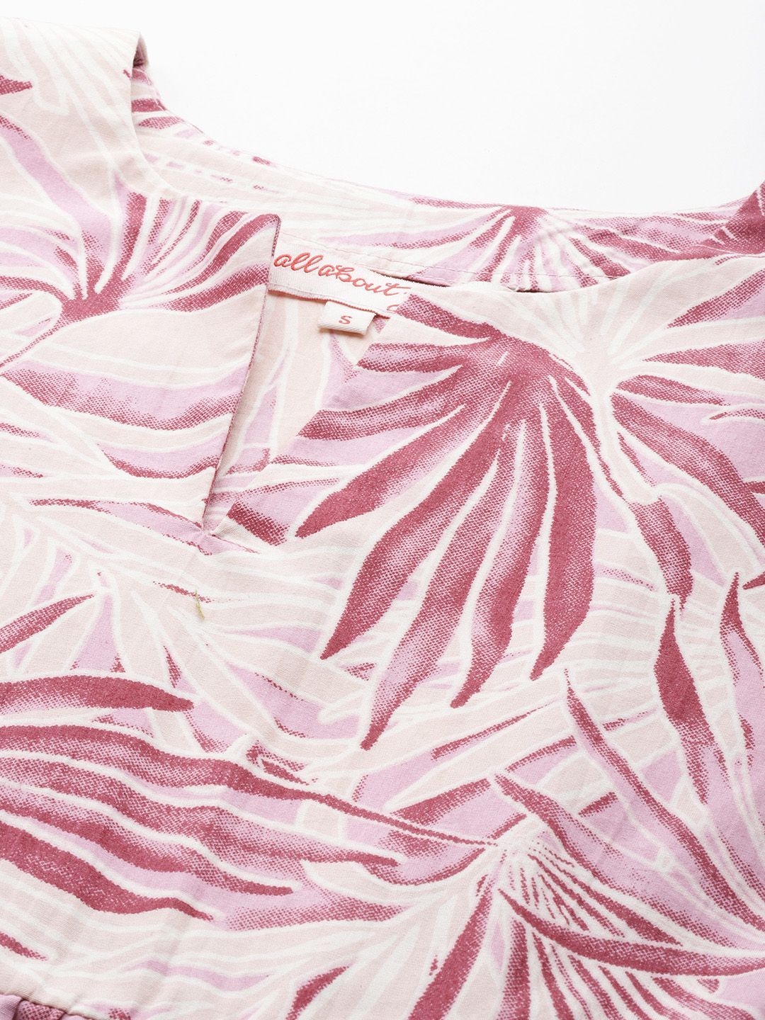 all about you Floral Print Puff Sleeves Cotton Top