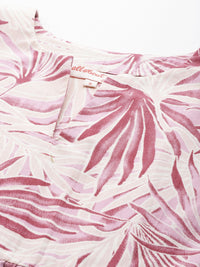 all about you Floral Print Puff Sleeves Cotton Top