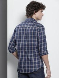 The Indian Garage Co Men Tartan Checked Casual Shirt