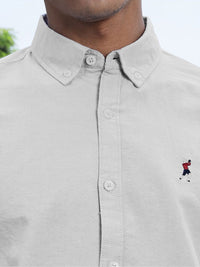 Thomas Scott Men Premium Fit Button-Down Collar Solid Cotton Casual Shirt