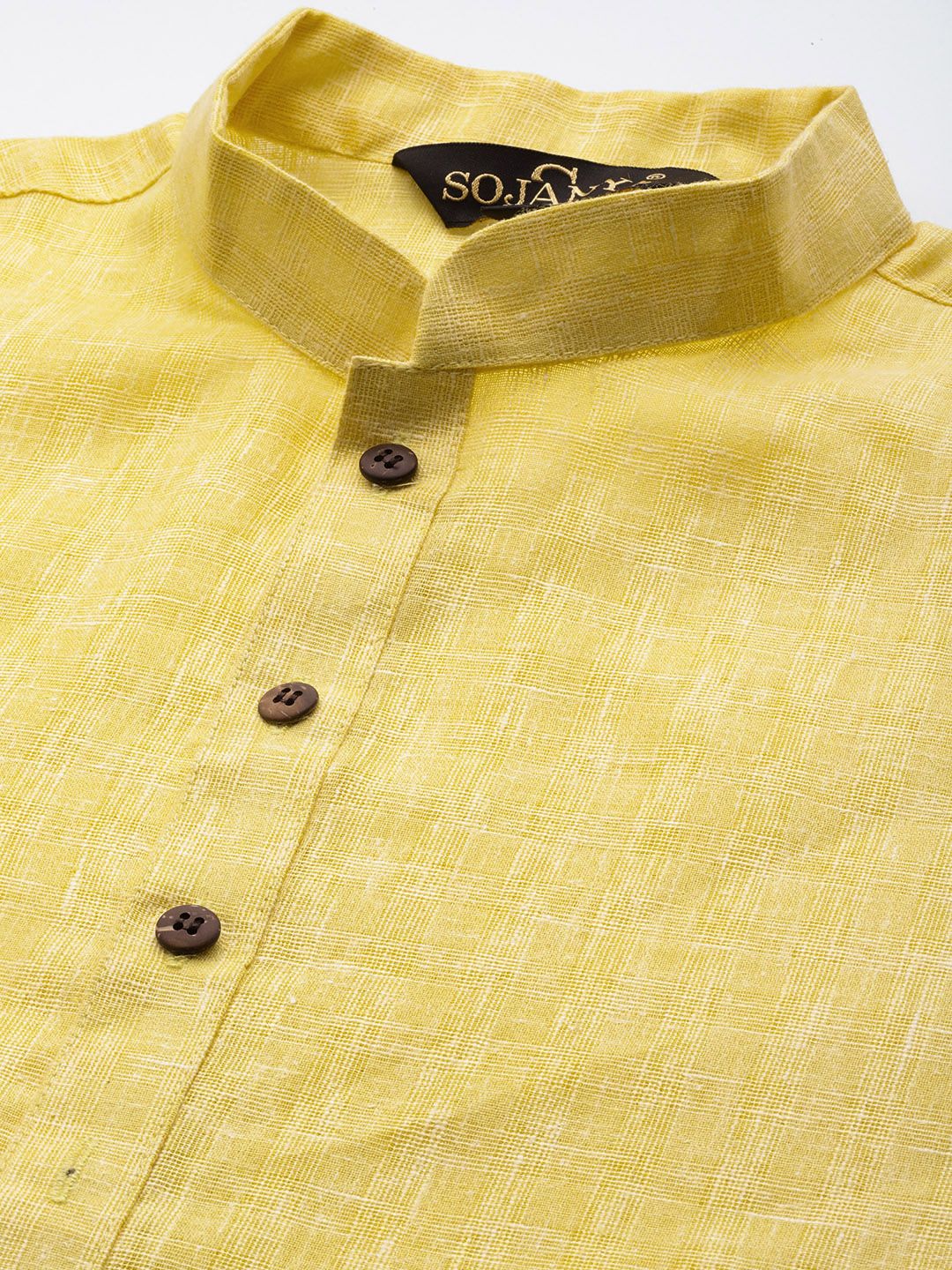 SOJANYA Checked Cotton Linen Kurta