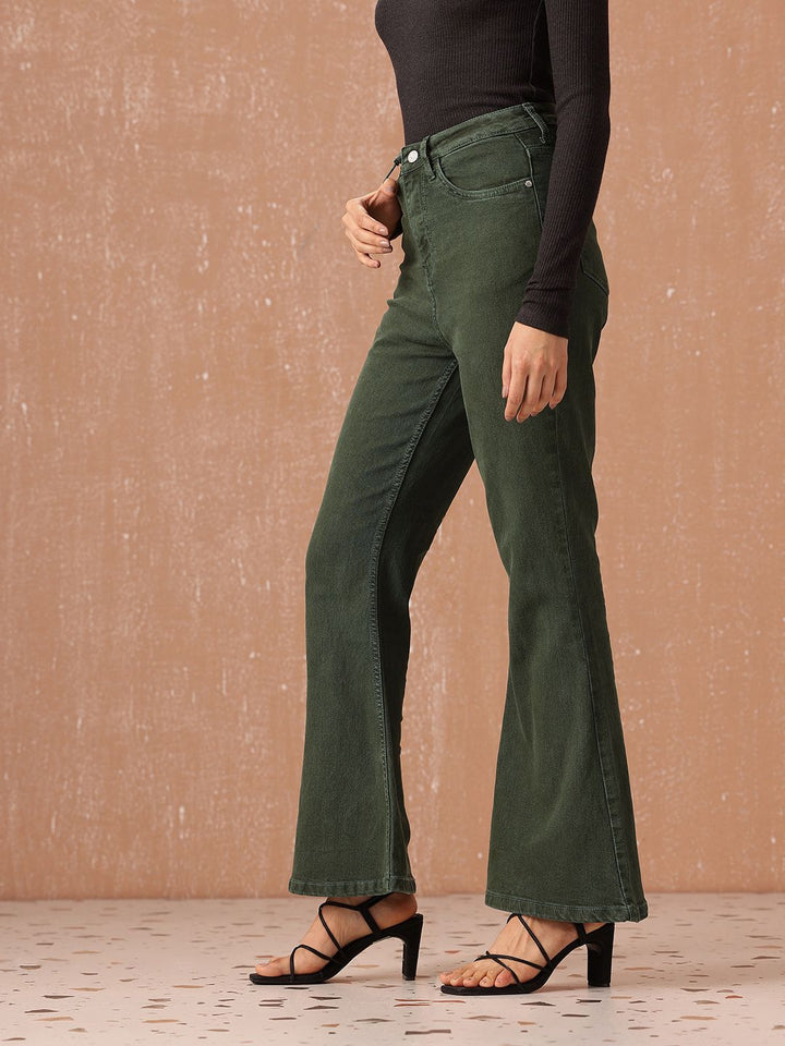 all about you Women Bootcut High-Rise Stretchable Jeans