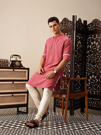 House of Pataudi Checked Jashn Kurta