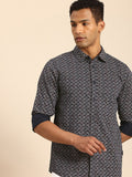 Being Human Pure Cotton Slim Fit Opaque Printed Casual Shirt