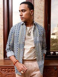 The Indian Garage Co Men Slim Fit Indie Printed Resortwear Shirt