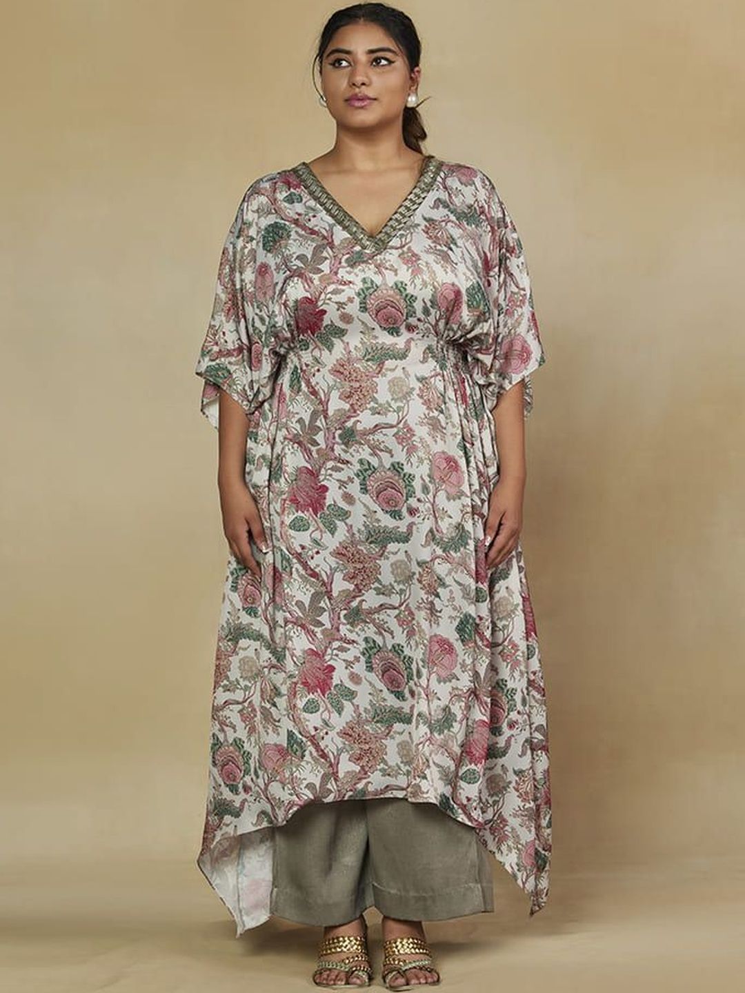 Mamicha Printed Kaftan & Trousers Co-Ords Set