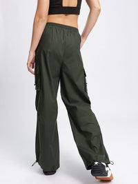 DressBerry Women Urban Ease Toggled Cargo Style Trousers