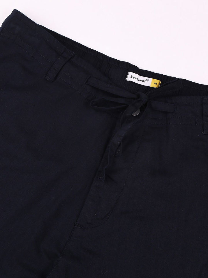 Bewakoof Men Navy Blue Joggers