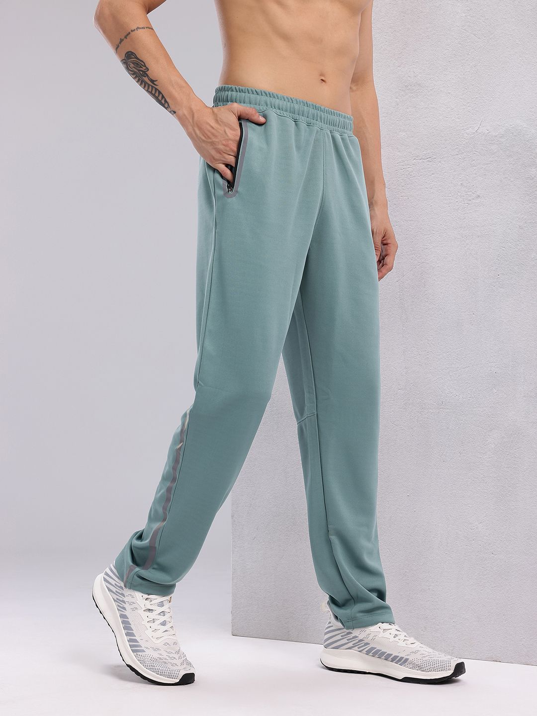 HRX by Hrithik Roshan Men Mid-Rise Rapid-Dry Running Track Pants