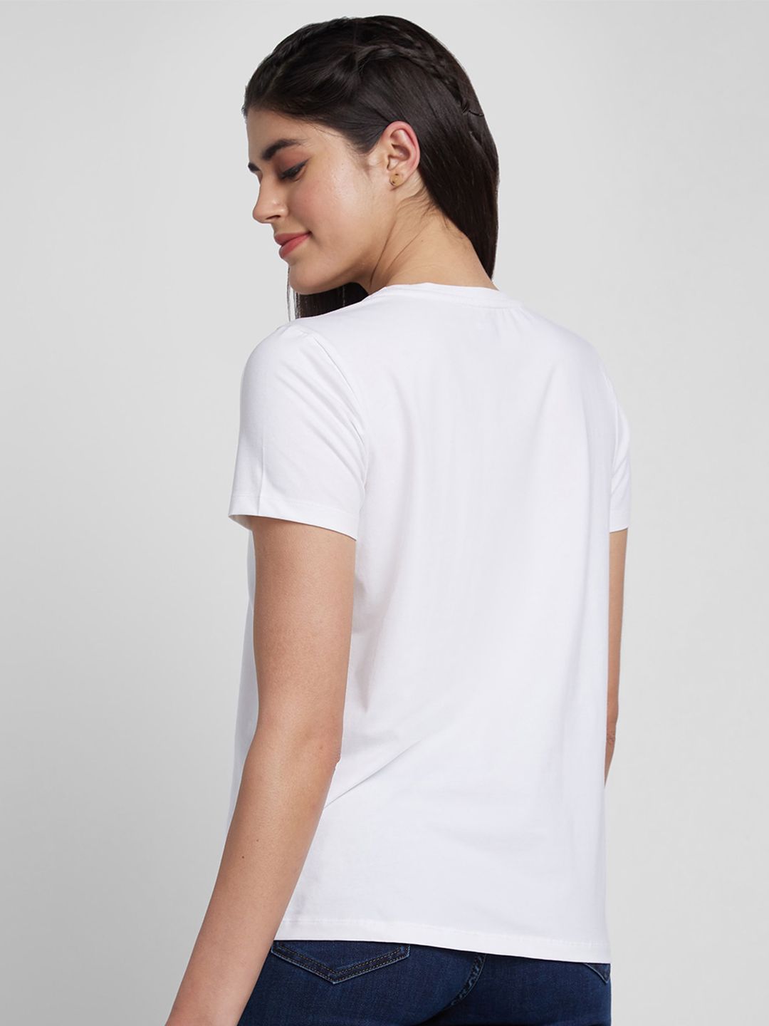SPYKAR Round Neck Typography Printed Cotton T-shirt
