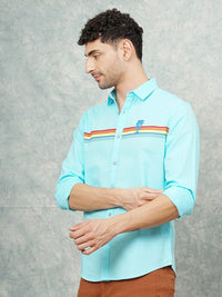The Indian Garage Co Pure Cotton Striped Tropical Casual Shirt
