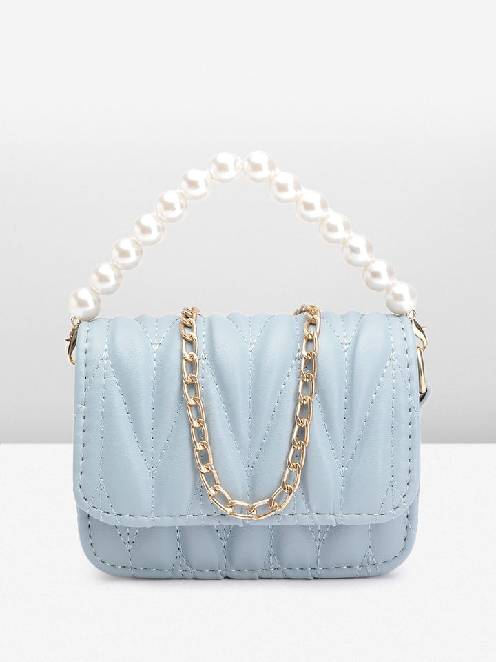 DressBerry Structured Quilted Satchel Bag