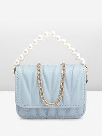 DressBerry Structured Quilted Satchel Bag
