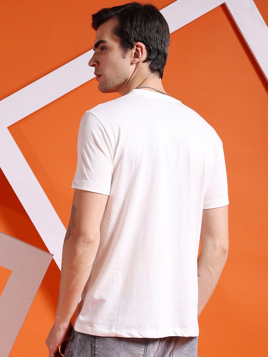 The Indian Garage Co Graphic Printed Round Neck T-shirt