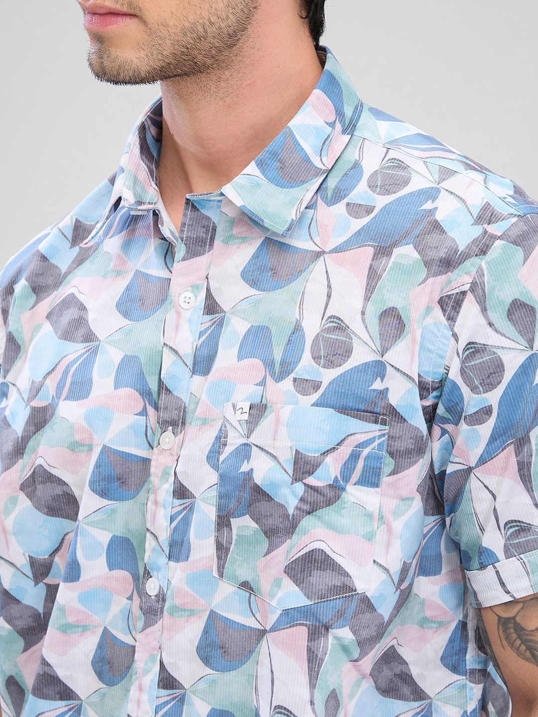 SPYKAR Men Slim Fit Floral Opaque Printed Casual Shirt