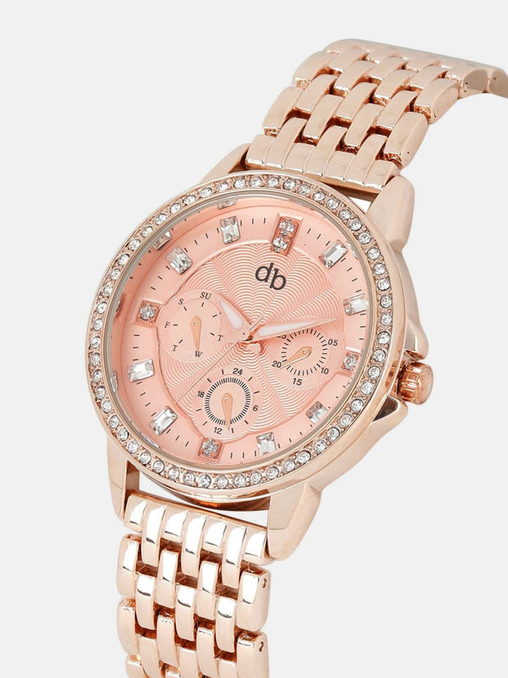 DressBerry Women Rose Gold-Toned Analogue Watch MFB-PN-WTH-S5749-02