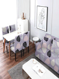 Cortina Grey Printed 4 Seater Sofa Cover