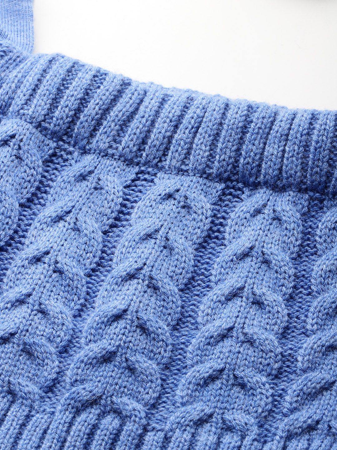 DressBerry Cable Knit Cardigan with Knitted Inner Crop Top