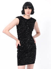 RAREISM Embellished Sequined Sheath Dress