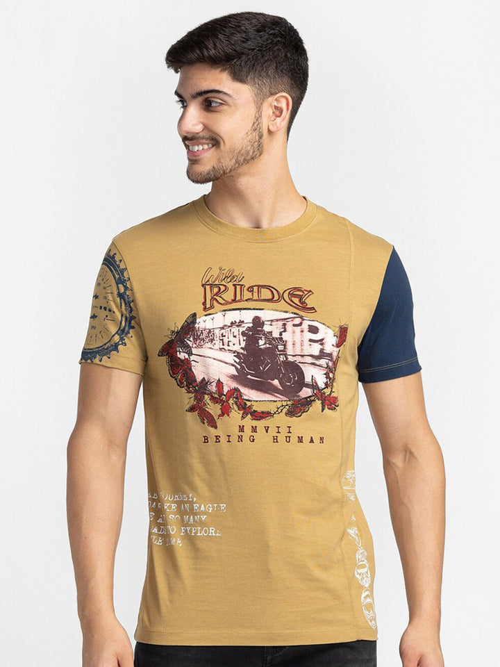 Being Human Graphic Printed Cotton T-shirt