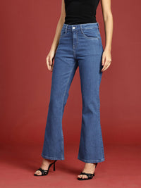 all about you Women Bootcut High-Rise Light Fade Stretchable Jeans