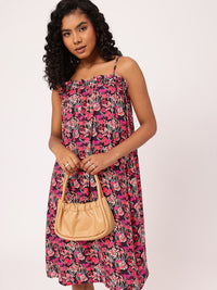 DressBerry Tropical Holiday Temptation Ruffles Gracefully Strapped A-line Dress