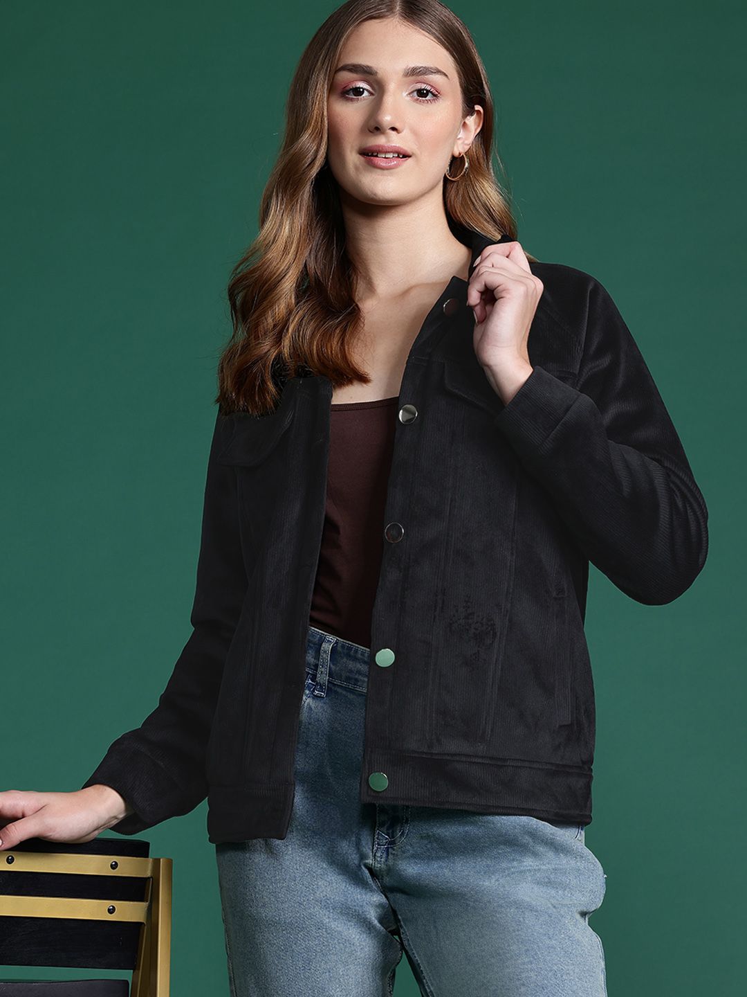 DressBerry Corduroy Tailored Jacket