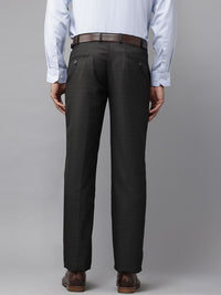 Park Avenue Men Regular Fit Checked Formal Trousers