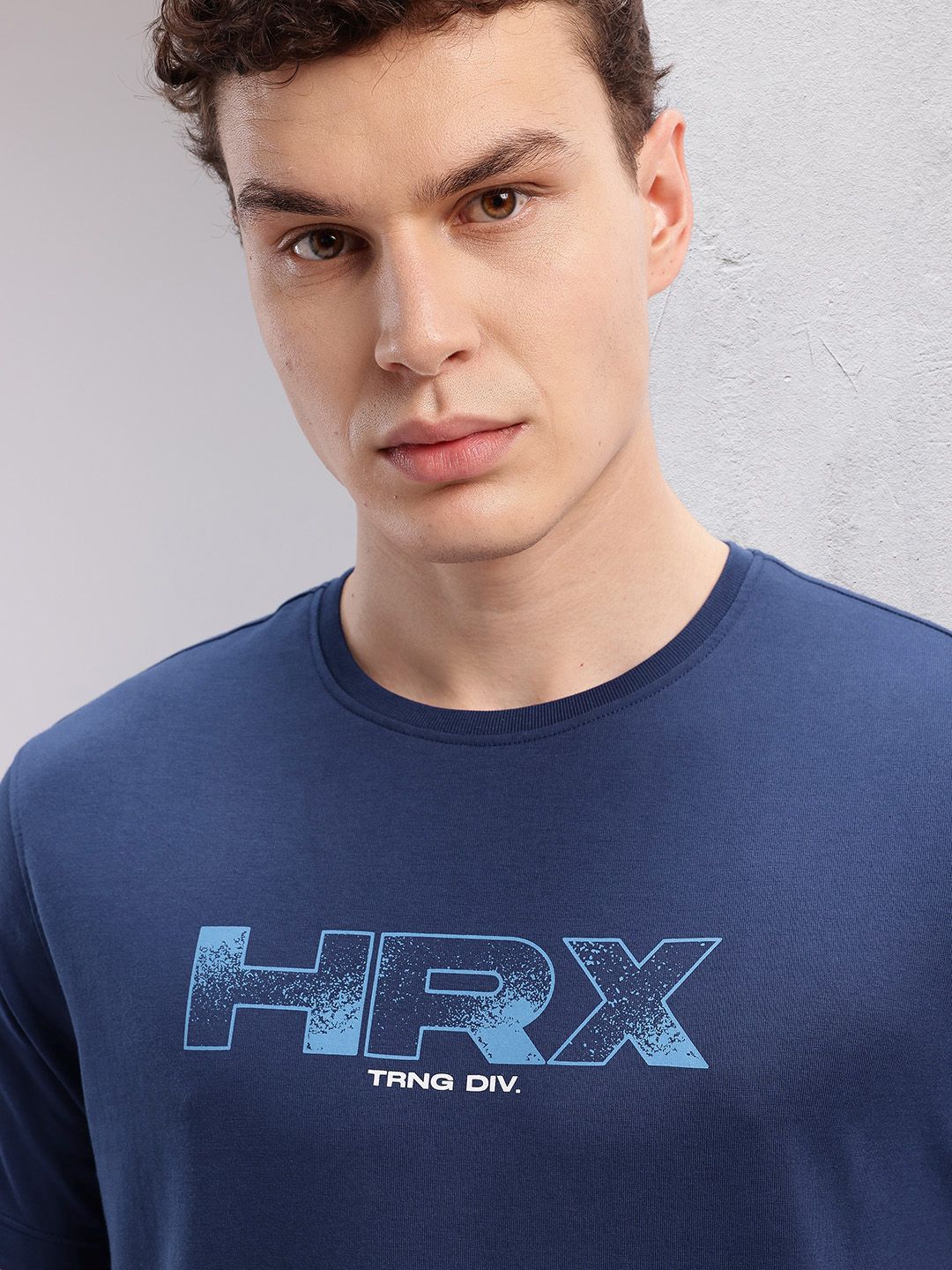 HRX by Hrithik Roshan Brand Logo Printed Training T-shirt