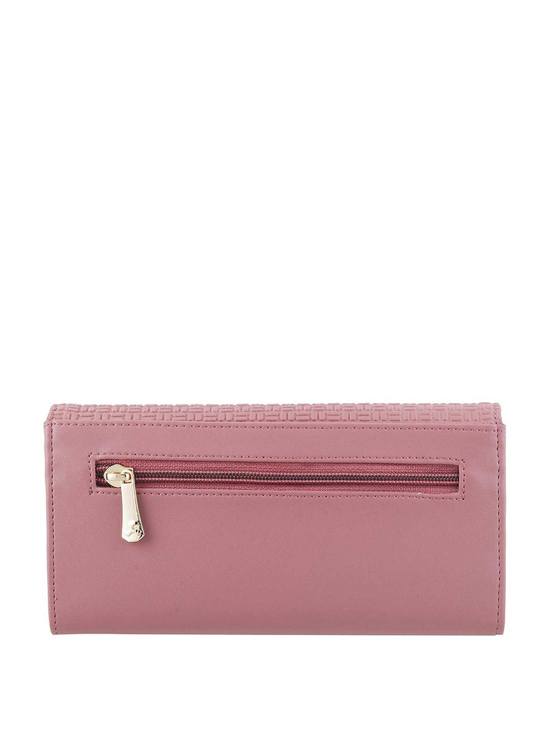 Mochi Pink Textured Envelope Wallet